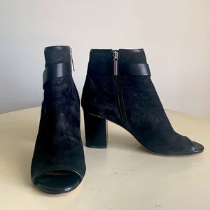 Donald J Pliner Greco Black Open-Toe Bootie
